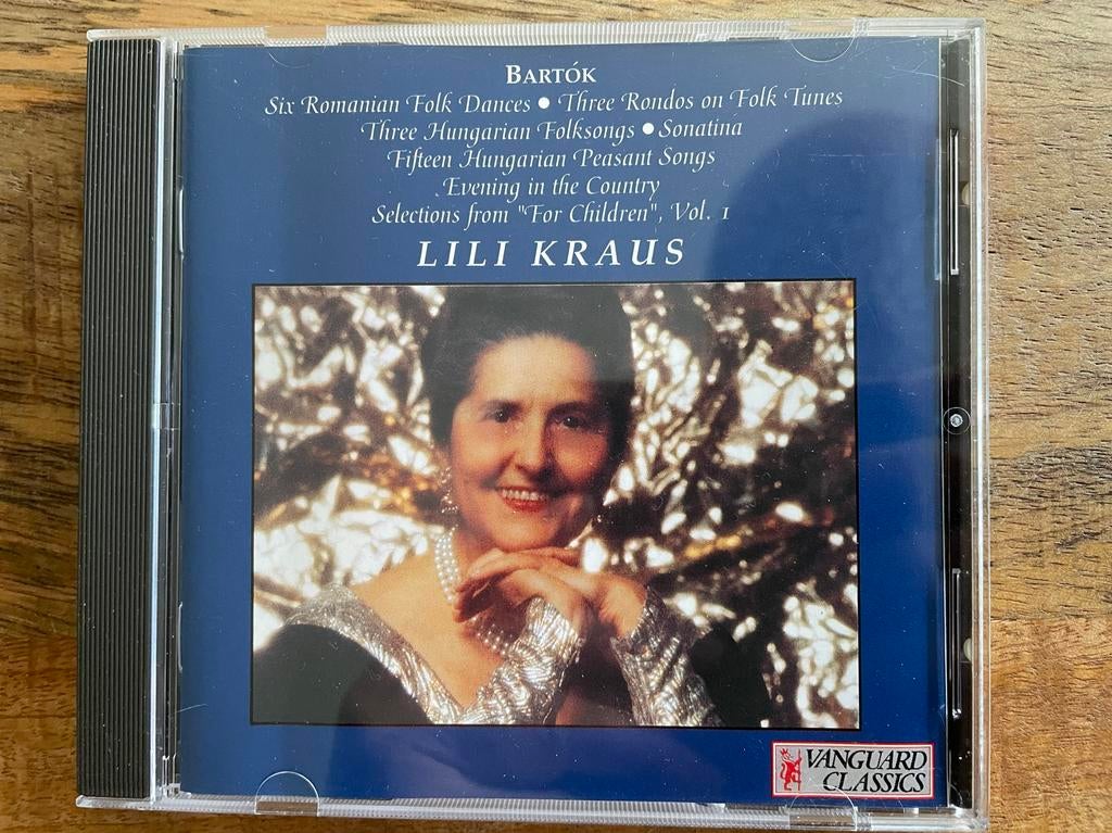 Bartók: Lili Kraus - Hongaarse en Roemeense Volksmuziek, Cd's en Dvd's, Cd's | Klassiek, Ophalen of Verzenden