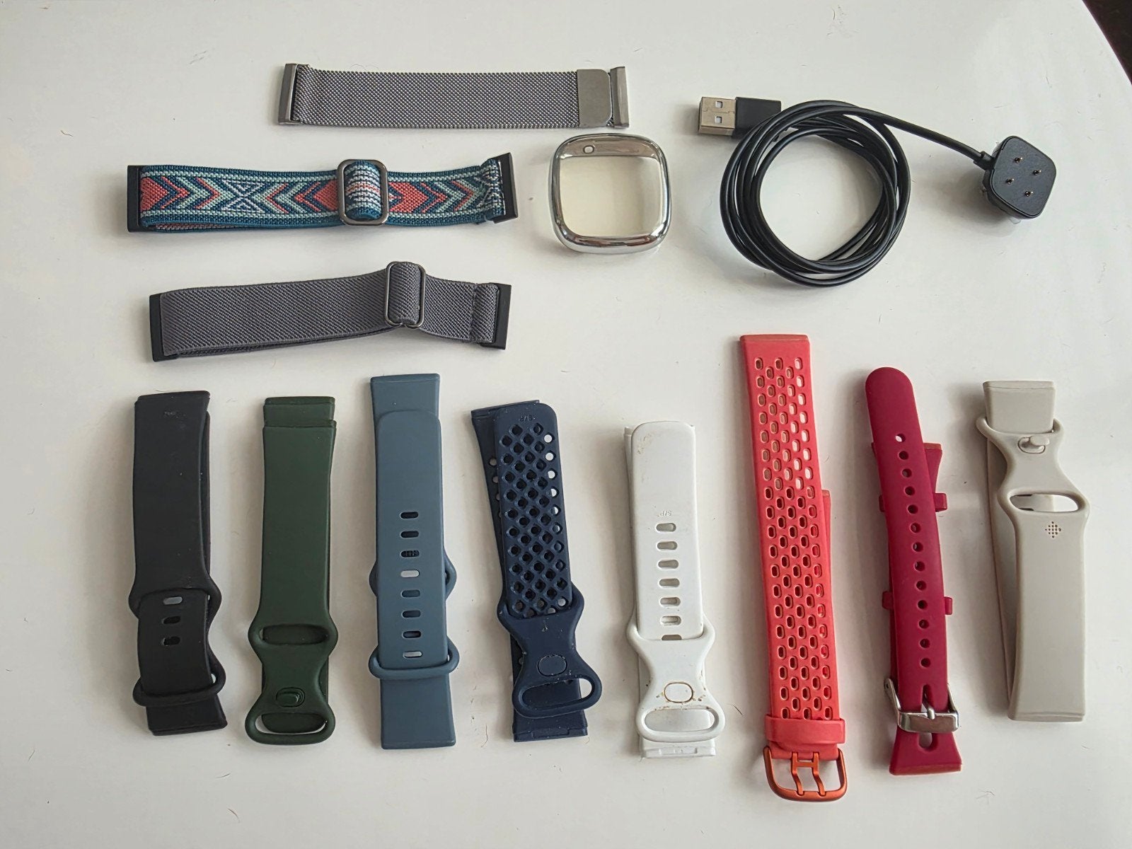 Fitbit Sense 2 bandjes en oplader, Ophalen of Verzenden, Zwart, Android