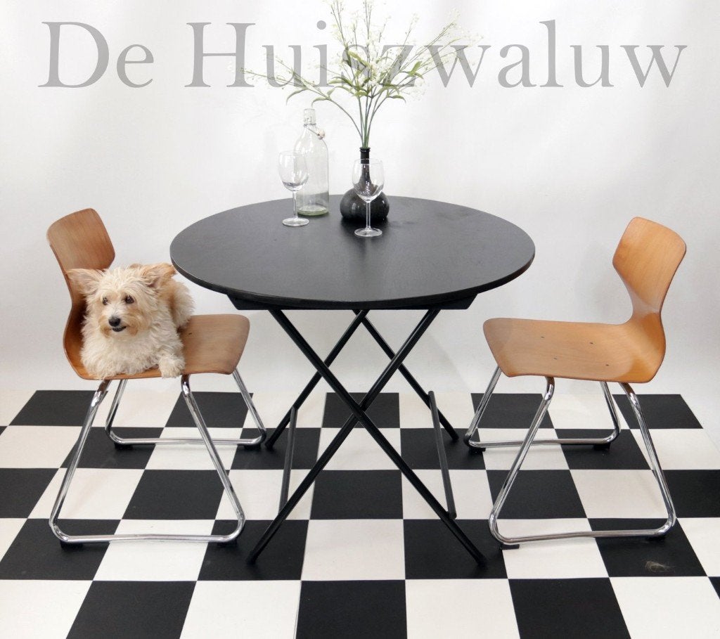Franse Stijl Ronde Klaptafels Terrastafels 88cm, Ophalen