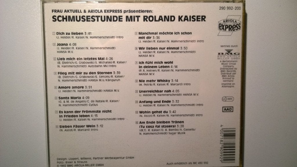 Roland Kaiser - Schmusestunde Mit Roland Kaiser, Ophalen of Verzenden, Zo goed als nieuw, Album, Schlager