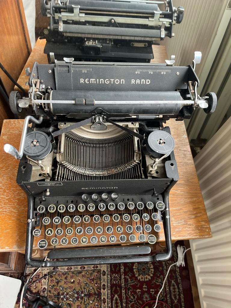 Vintage Remington Rand typemachine (werkt!), Diversen, Typemachines, Ophalen, Gebruikt