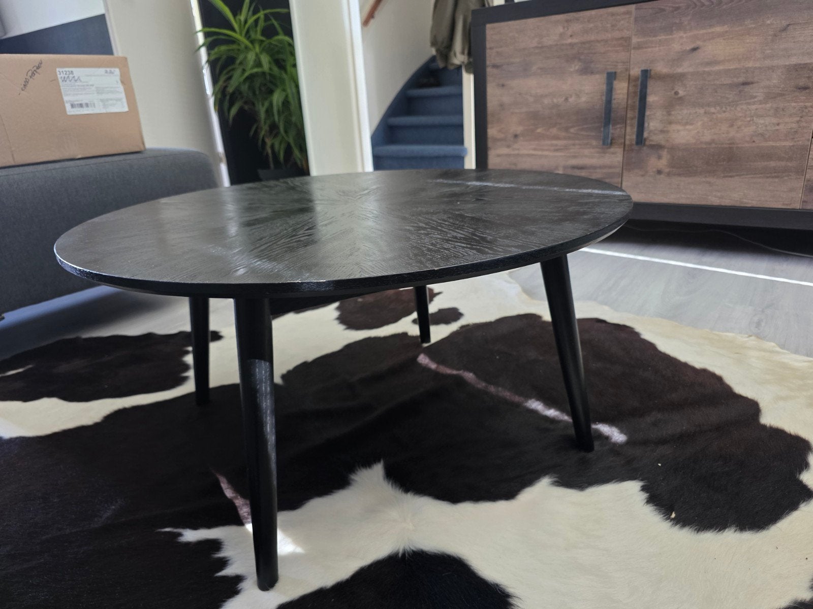 Ronde salontafel, Ophalen, Gebruikt, 50 tot 100 cm, Rond