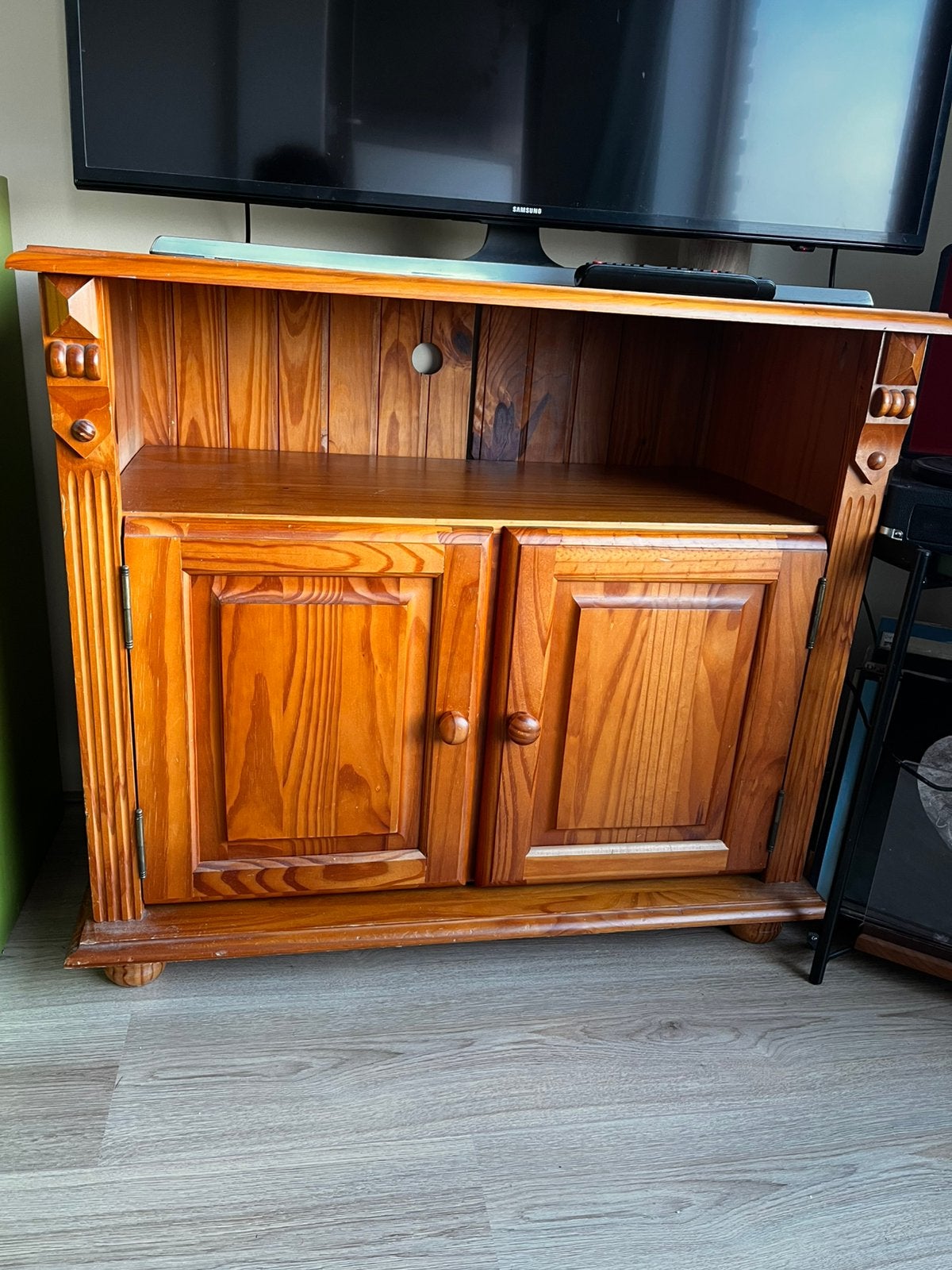 Retro TV meubel hout, Ophalen, 50 tot 100 cm, Zo goed als nieuw, 25 tot 50 cm
