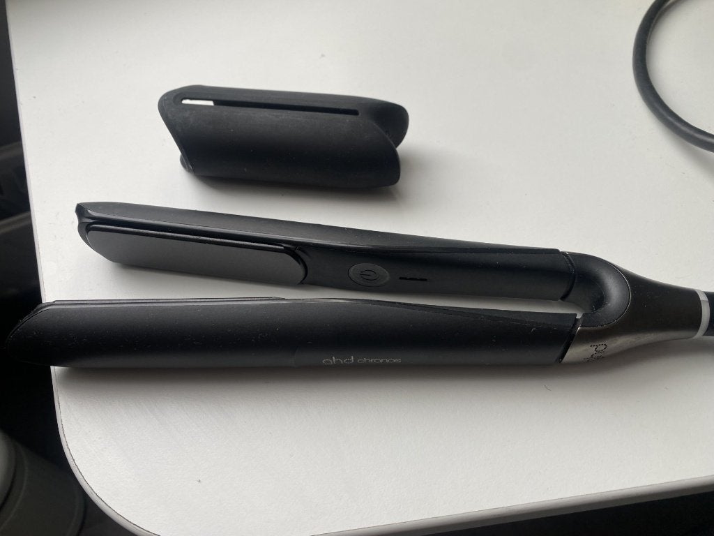 GHD Chronos stijltang 26mm incl. tas z.g.an, Ophalen of Verzenden, Zo goed als nieuw, Haarverzorging