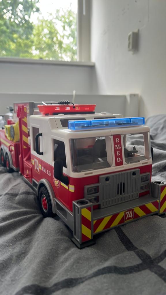 Playmobil brandweer truck, Ophalen of Verzenden, Zo goed als nieuw, Bus of Vrachtwagen