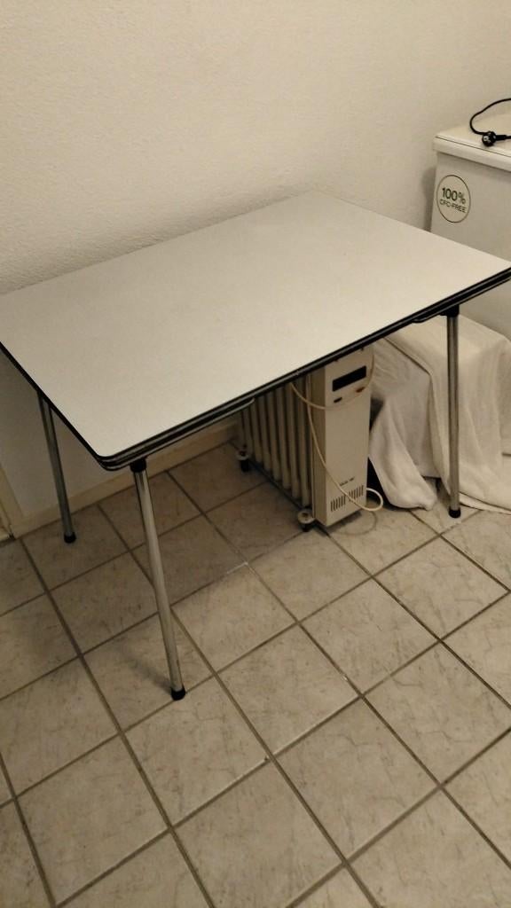 Vintage jaren 60 tafel, uitschuifbaar, Huis en Inrichting, Tafels | Eettafels, Ophalen, Gebruikt, 100 tot 150 cm, 50 tot 100 cm