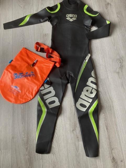 Arena Carbon Zwemwetsuit met 360swim boei, Overige typen, Zwart, Arena, Ophalen of Verzenden