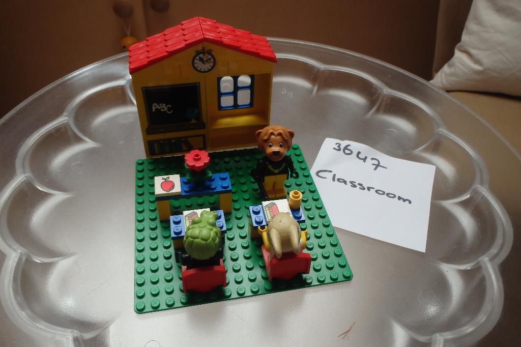 Fabuland Lego Klaslokaal, Classroom, Schooltje, 3647, Gebruikt, Lego, Ophalen of Verzenden, Compleet