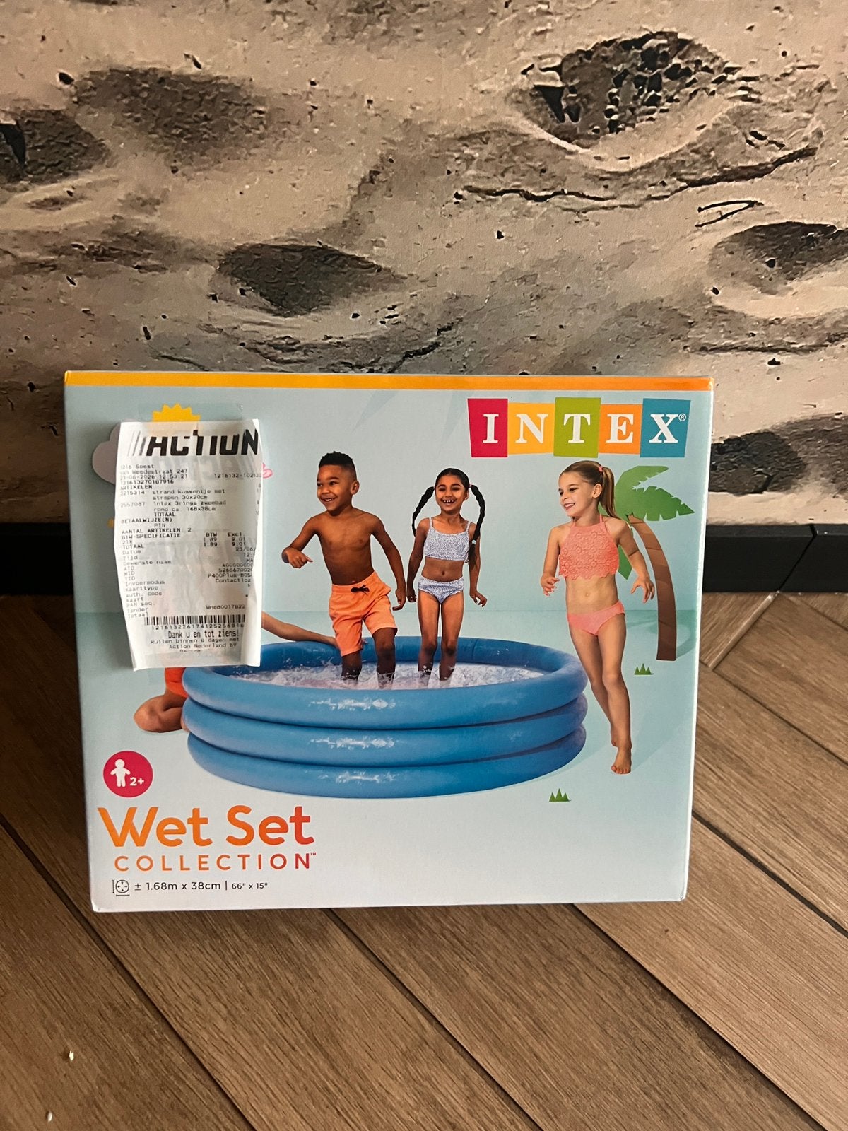 INTEX zwembadje 1.68m x 38cm NIEUW in verpakking, Ophalen, Minder dan 80 cm, Opblaaszwembad, Rond