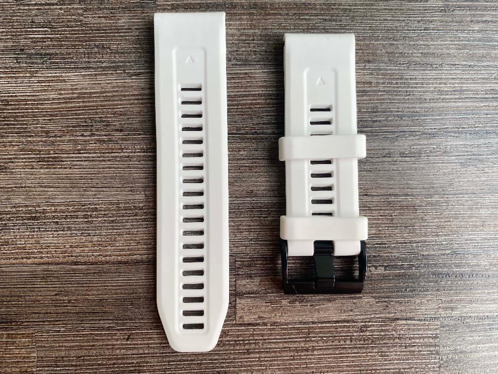 25026 Polsband Quickfit Garmin Fenix 26mm, nieuw, GARMIN, Wit, Nieuw, Ophalen of Verzenden