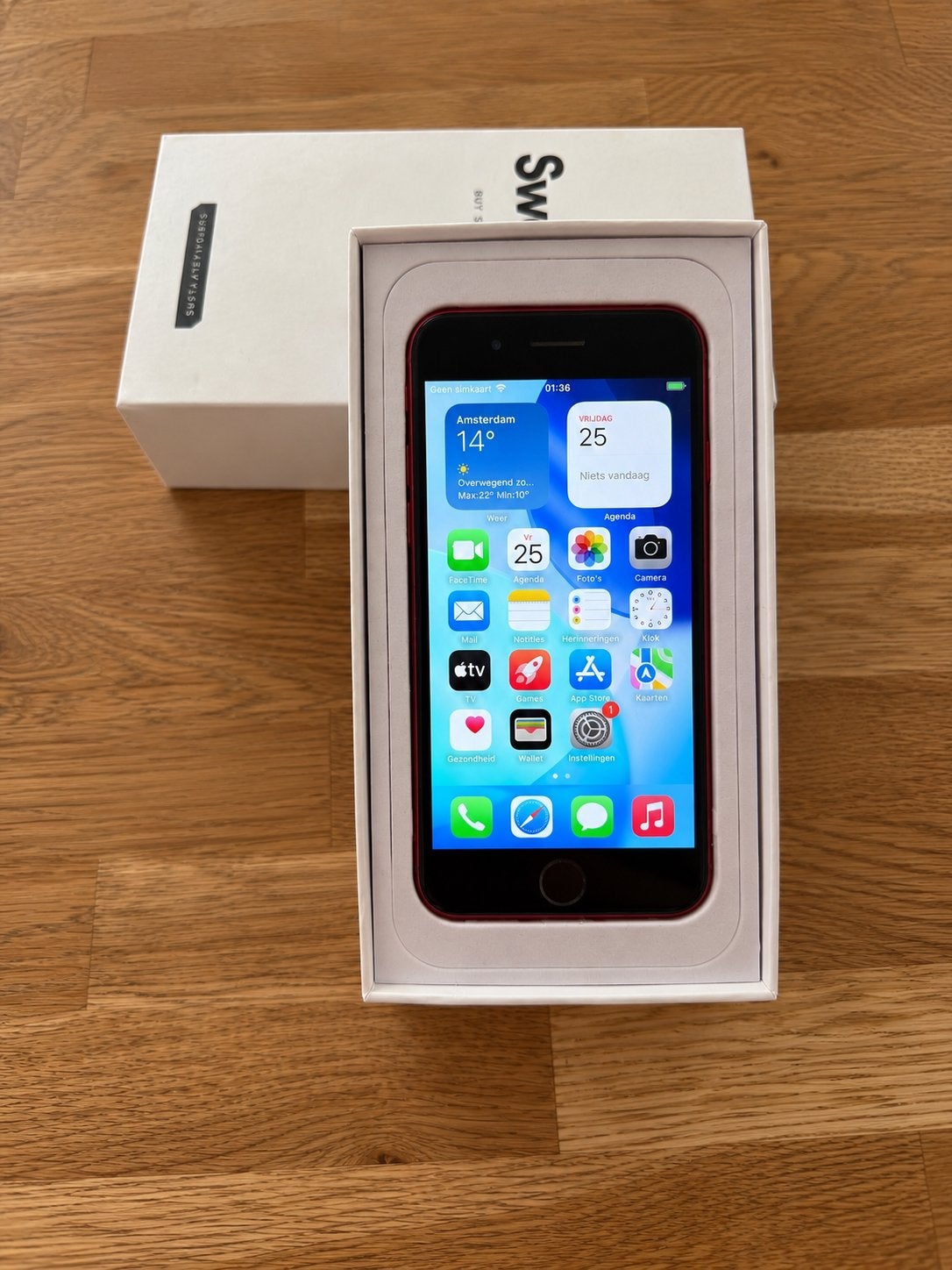 Apple iPhone SE 2020 - 64 GB - PRODUCT(RED) - Zo goed als ni, Ophalen of Verzenden, Zo goed als nieuw, 64 GB, Zonder simlock