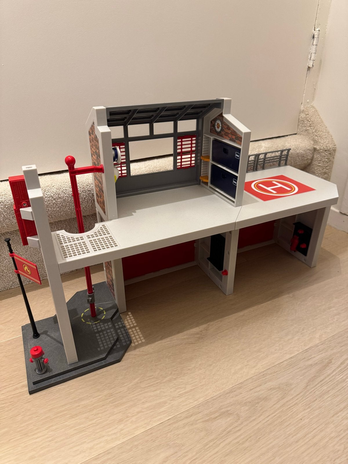 Playmobil Brandweerkazerne met extra's, Ophalen, Zo goed als nieuw