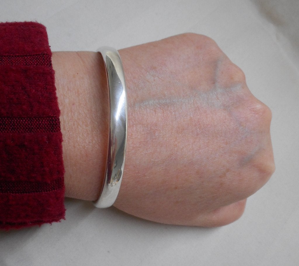 Zilveren vintage slavenarmband nr.837
