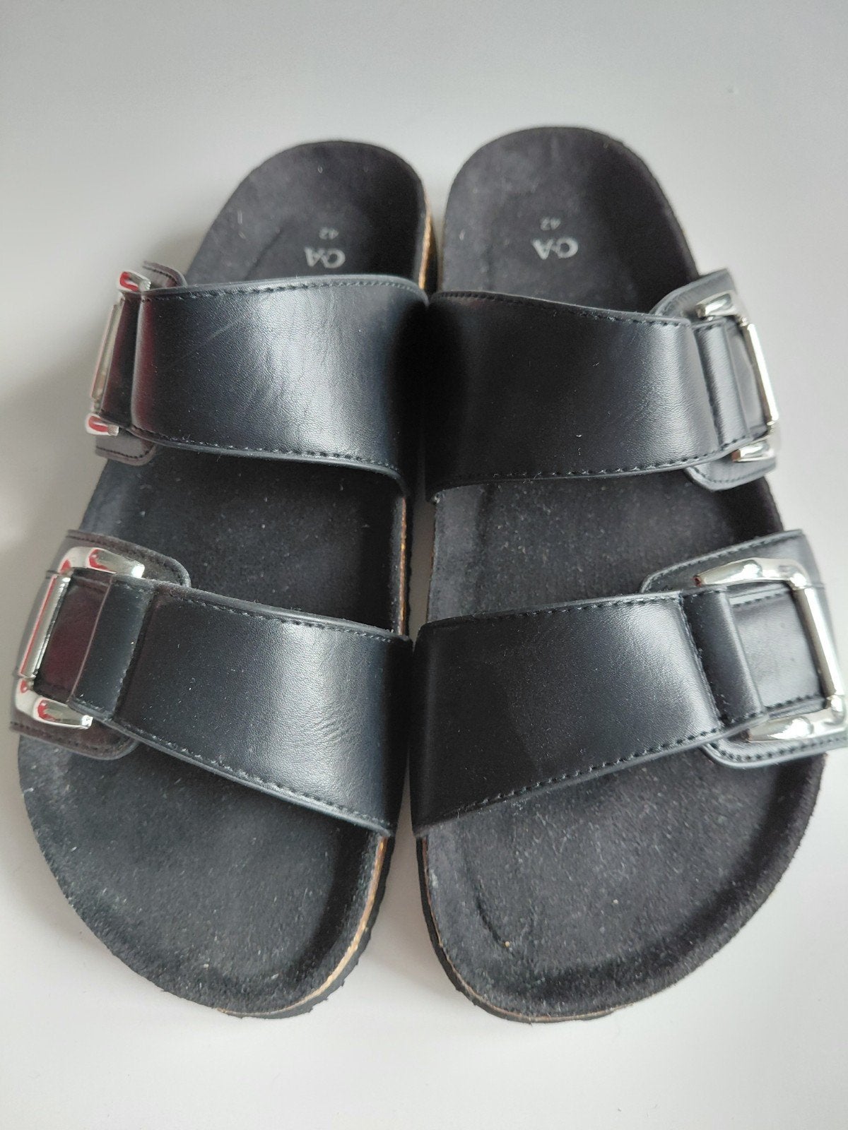 Zwarte sandalen met gespen - C&A maat 42, Kleding | Dames, Zwart, Nieuw, C&A, Sandalen of Muiltjes