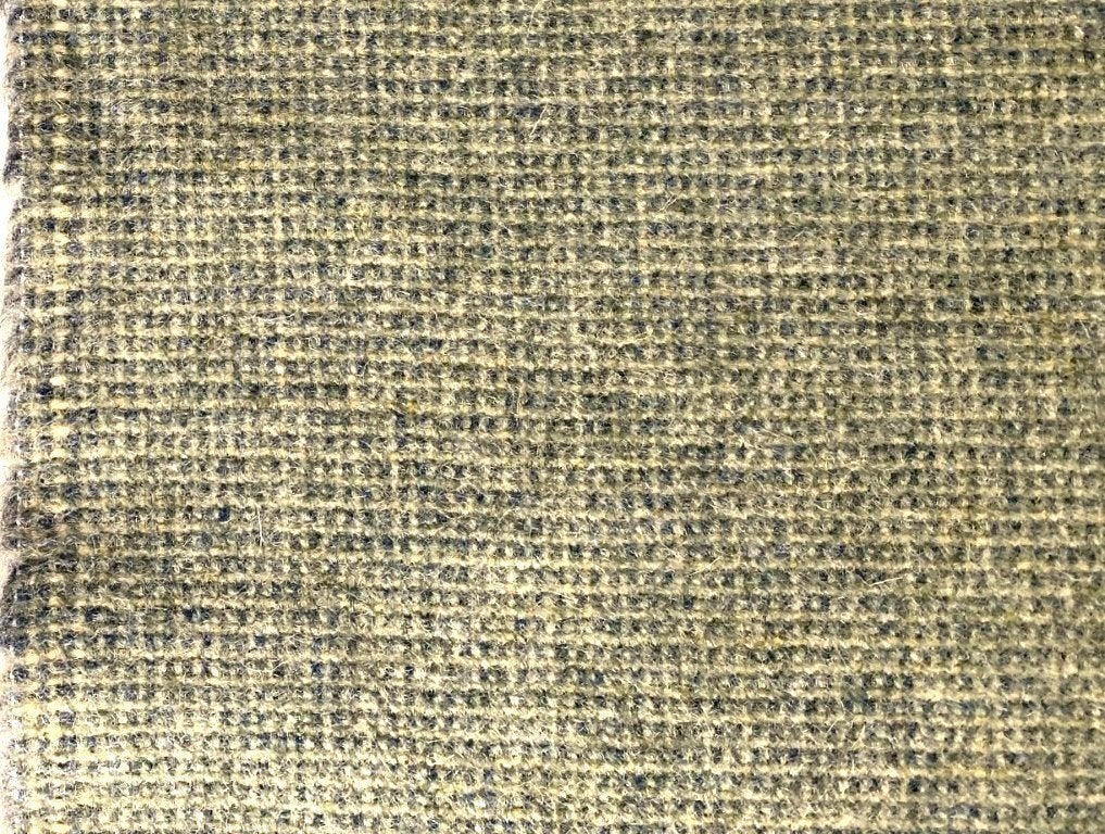 DanishArt Weaving Tweed 15; zachtgroen; 2 meter meubelstof, Wol, 120 cm of meer, Ophalen of Verzenden, Groen