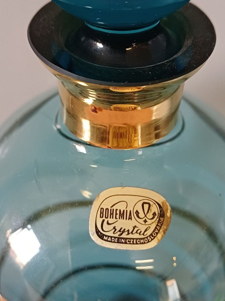 Mid-Century Bohemia Chrystal karaf, Ophalen of Verzenden