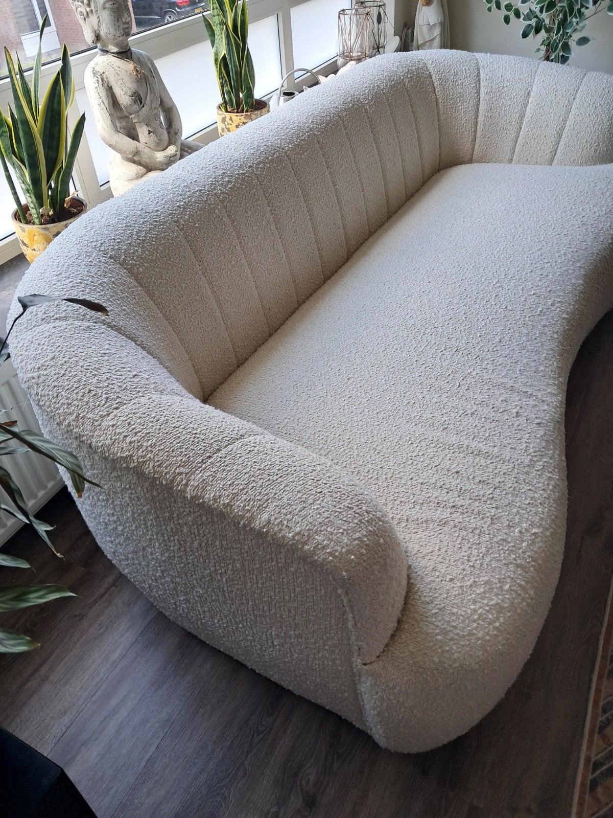 bank stof in zeer nette staat € 180 dit weekend weg, Ophalen, 75 tot 100 cm, Zo goed als nieuw, Rechte bank