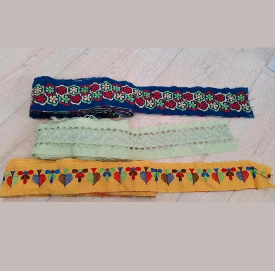 Vintage/Retro Linten en Pailetten op rol, Hobby en Vrije tijd, Naaien en Fournituren, Ophalen of Verzenden