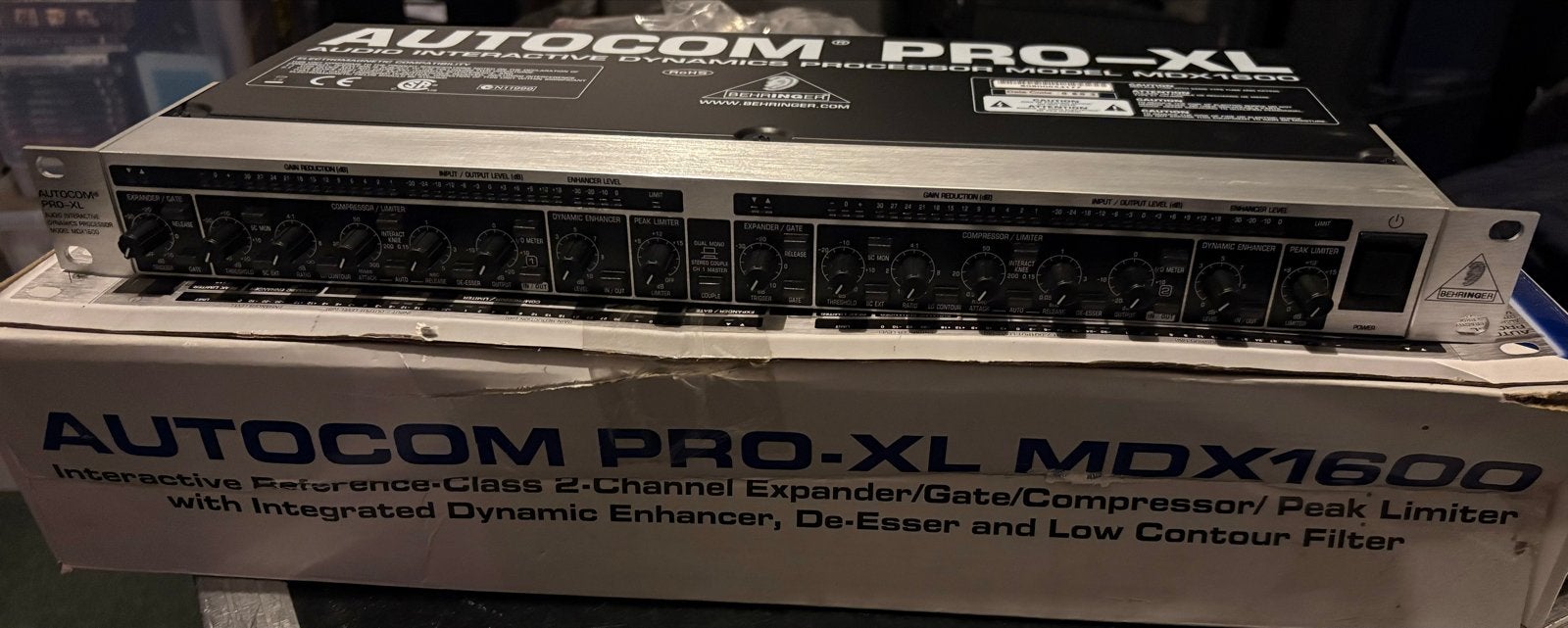 Behringer Autocom Pro-XL MDX1600 Compressor/Gate, Ophalen of Verzenden, Zo goed als nieuw, Compressor