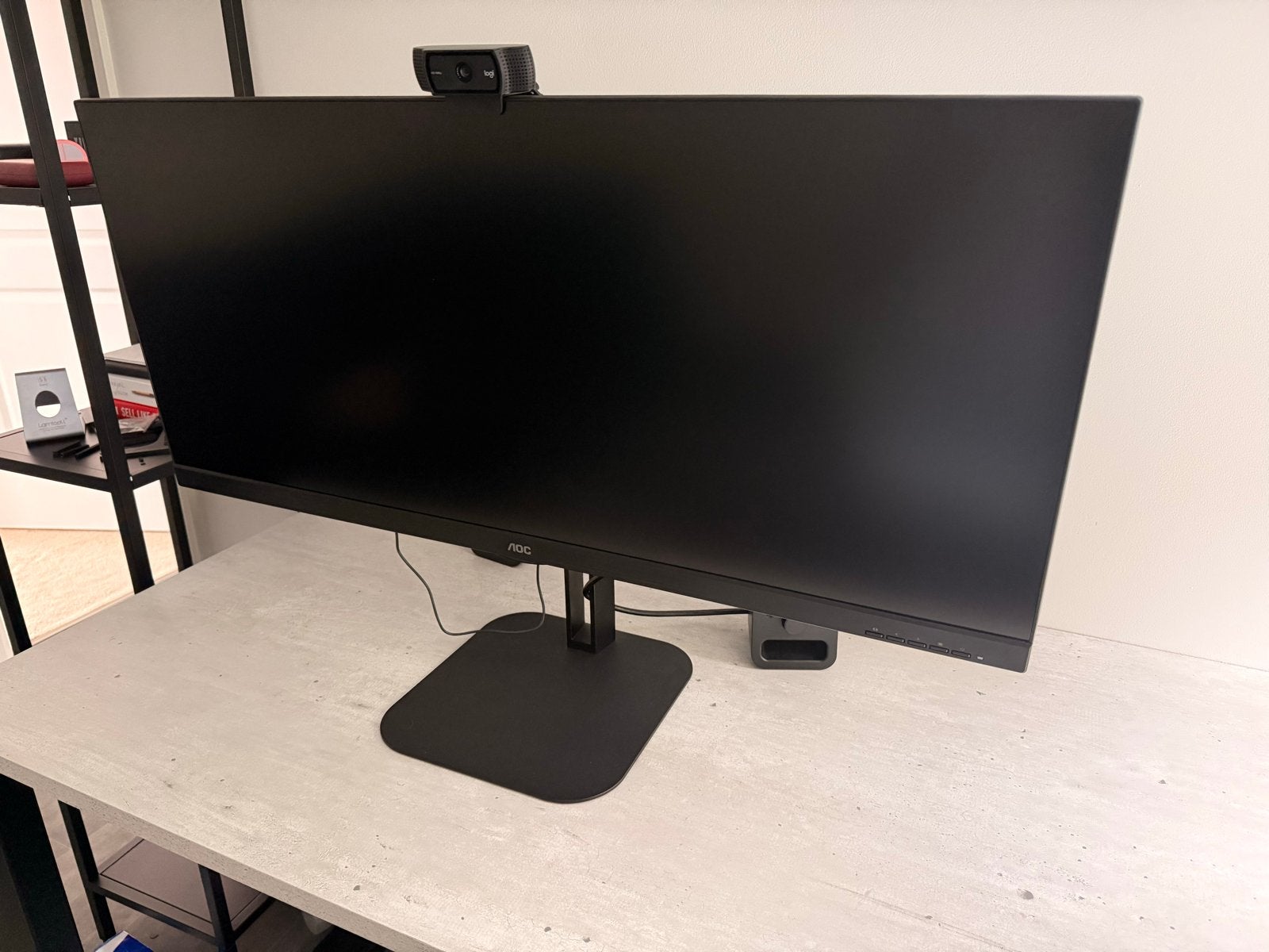 AOC U34V5C - 34 inch QHD Ultrawide Monitor - USB-C 65W, Ophalen, VA, Zo goed als nieuw, 61 t/m 100 Hz