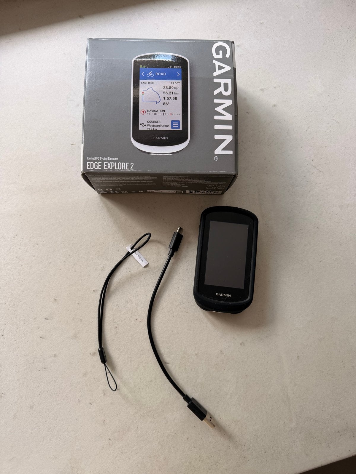 Garmin Edge Explore 2 Fietscomputer met GPS, Fietsen en Brommers, Fietsaccessoires | Fietscomputers, Ophalen of Verzenden, GPS