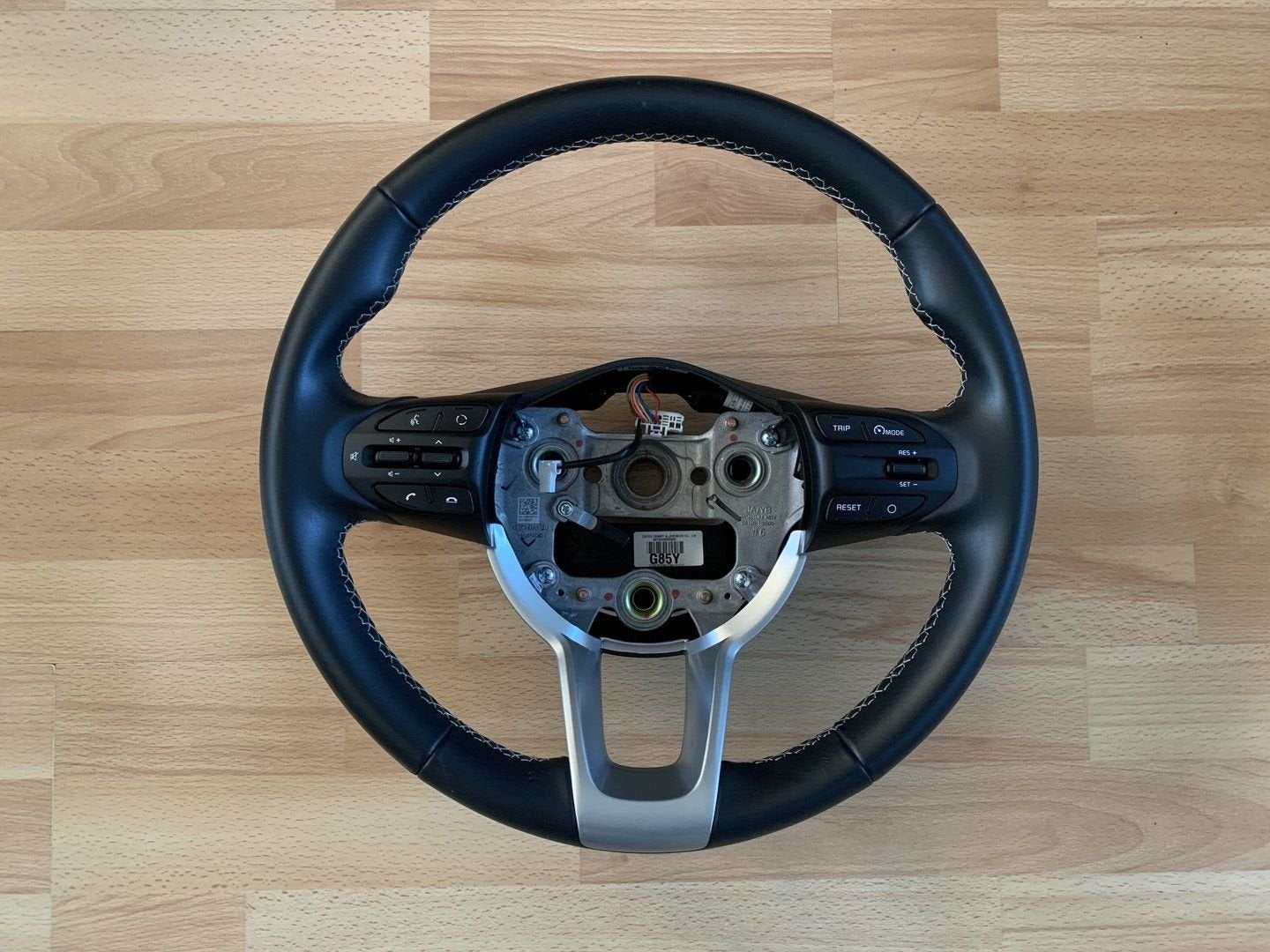 Kia Picanto 2017+ ( JA ) Leder stuur met knopjes stuurwiel, -, -, Ophalen of Verzenden, -