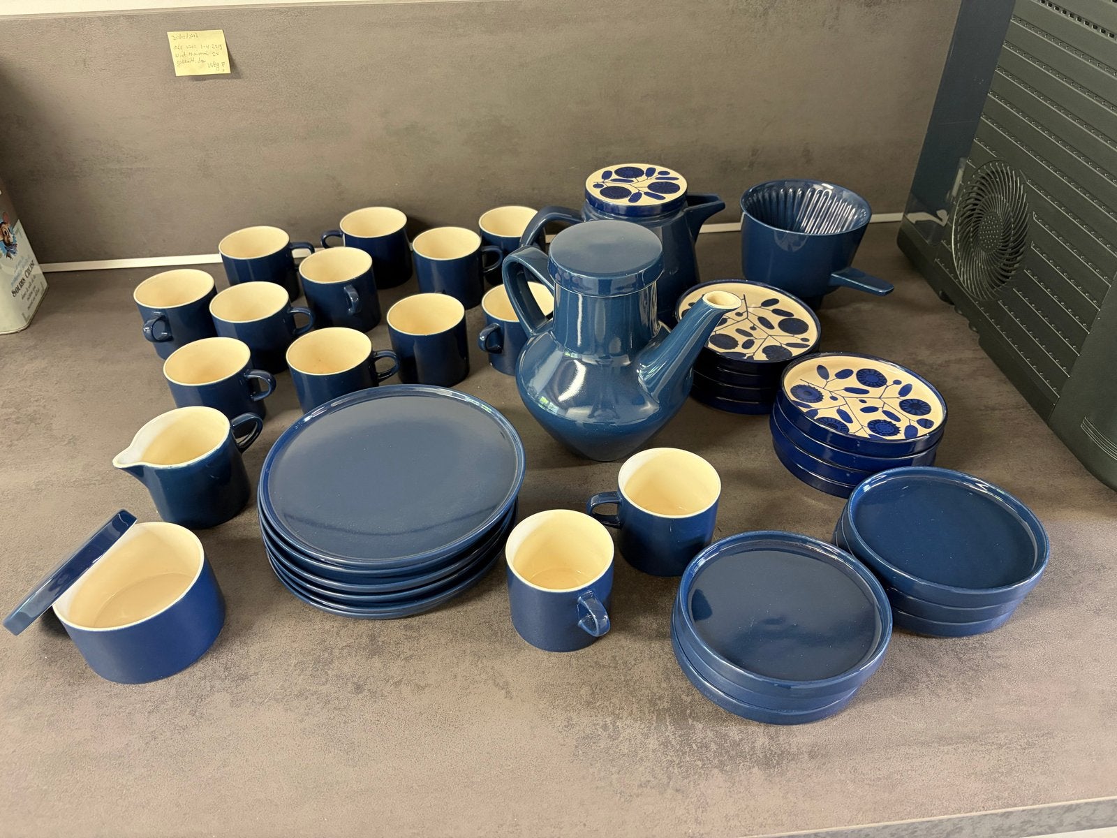 Melitta Servies - Vintage Blauw Koffie/Theeservies, Ophalen