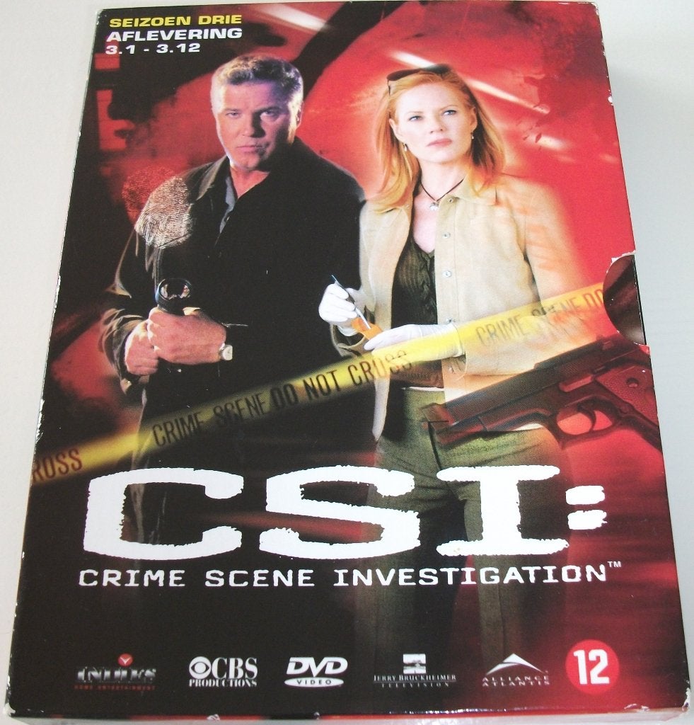 Dvd *** CSI *** 3-Disc Boxset Seizoen 3: Afl. 1 - 12, Engels, Misdaad, Nederlands, Ophalen of Verzenden