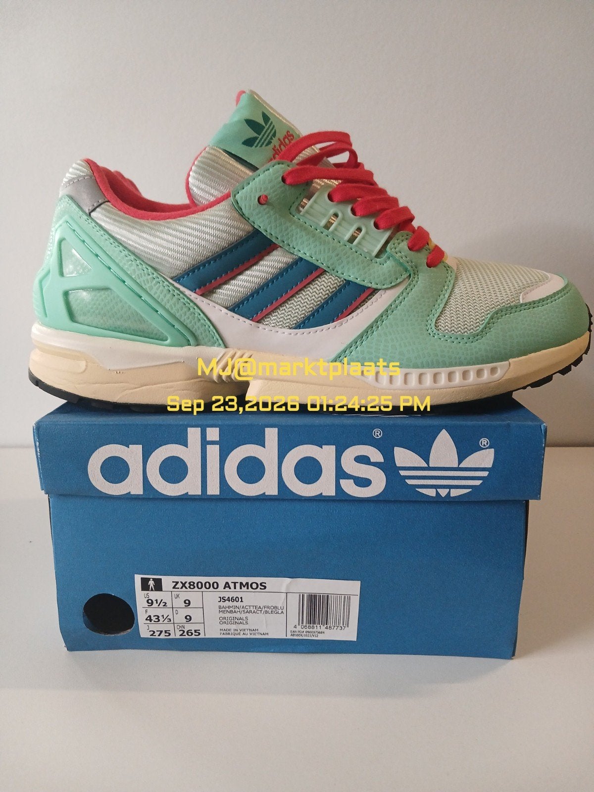 Adidas ZX 8000 x Atmos Torsion G-SNK 11, Ophalen, Overige kleuren, Adidas Originals, Sneakers of Gympen