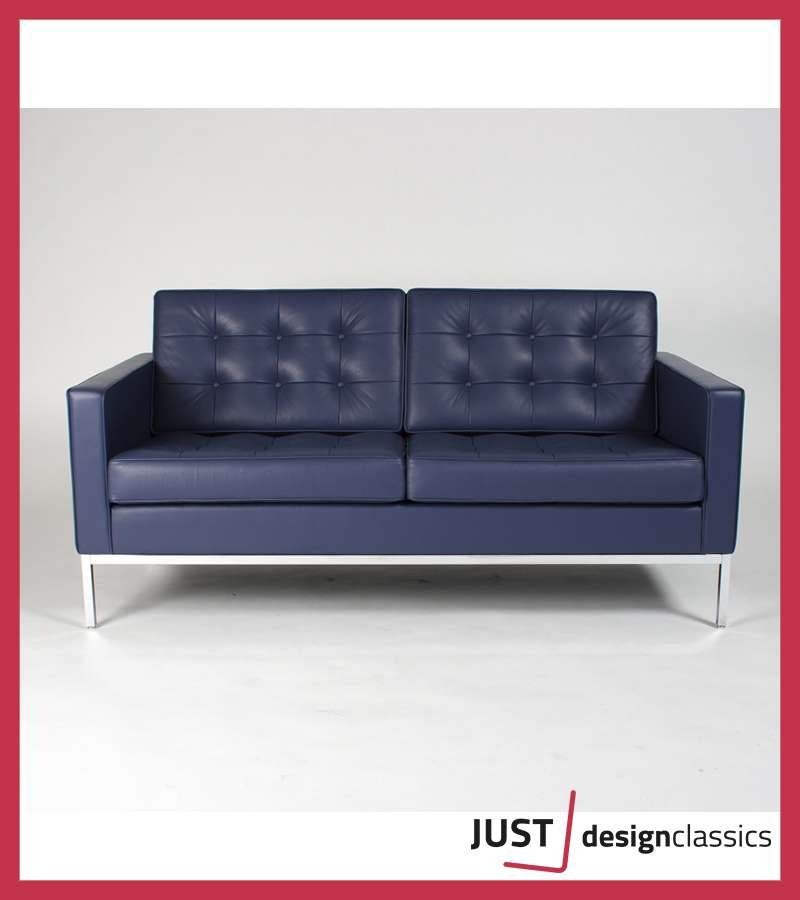 Knoll Florence Knoll 2 Zits Sofa Leder (voorraad:2), Niet ingevuld, Zo goed als nieuw, Niet ingevuld, Niet ingevuld