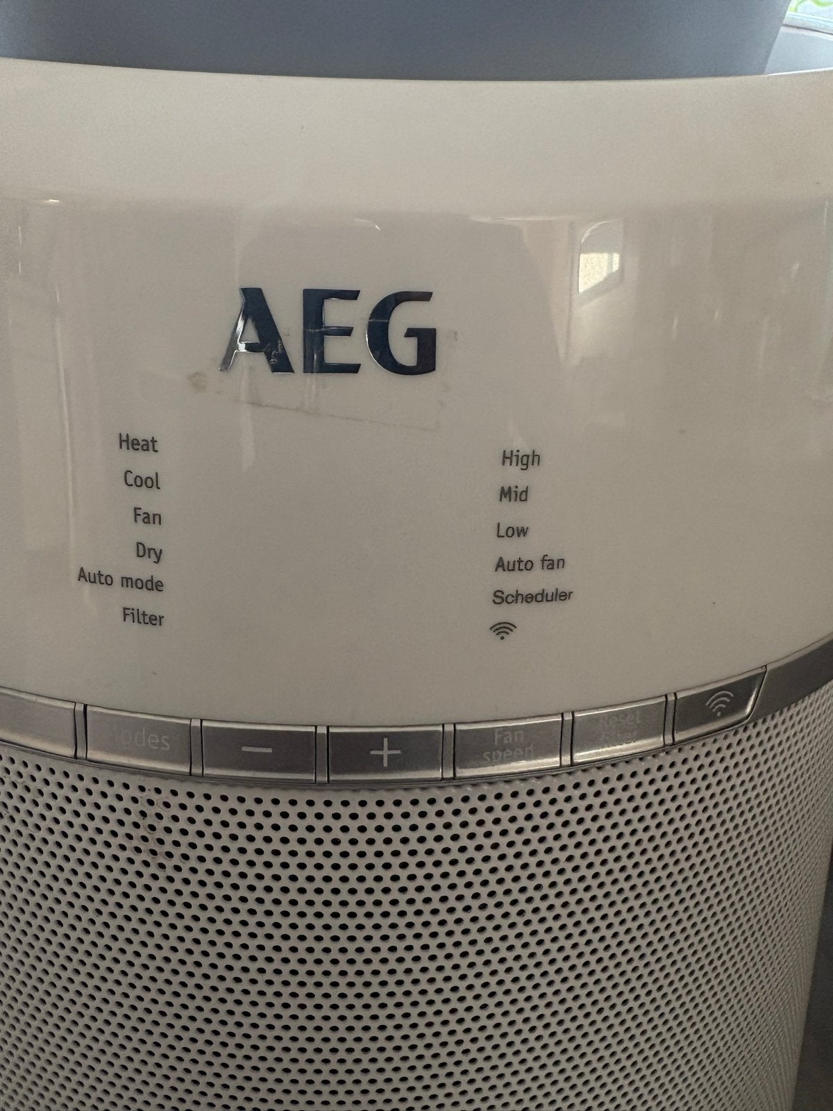 AEG PX71-265WT AirOundio - Super goede airco, Ophalen, Gebruikt, Minder dan 60 m³, 3 snelheden of meer