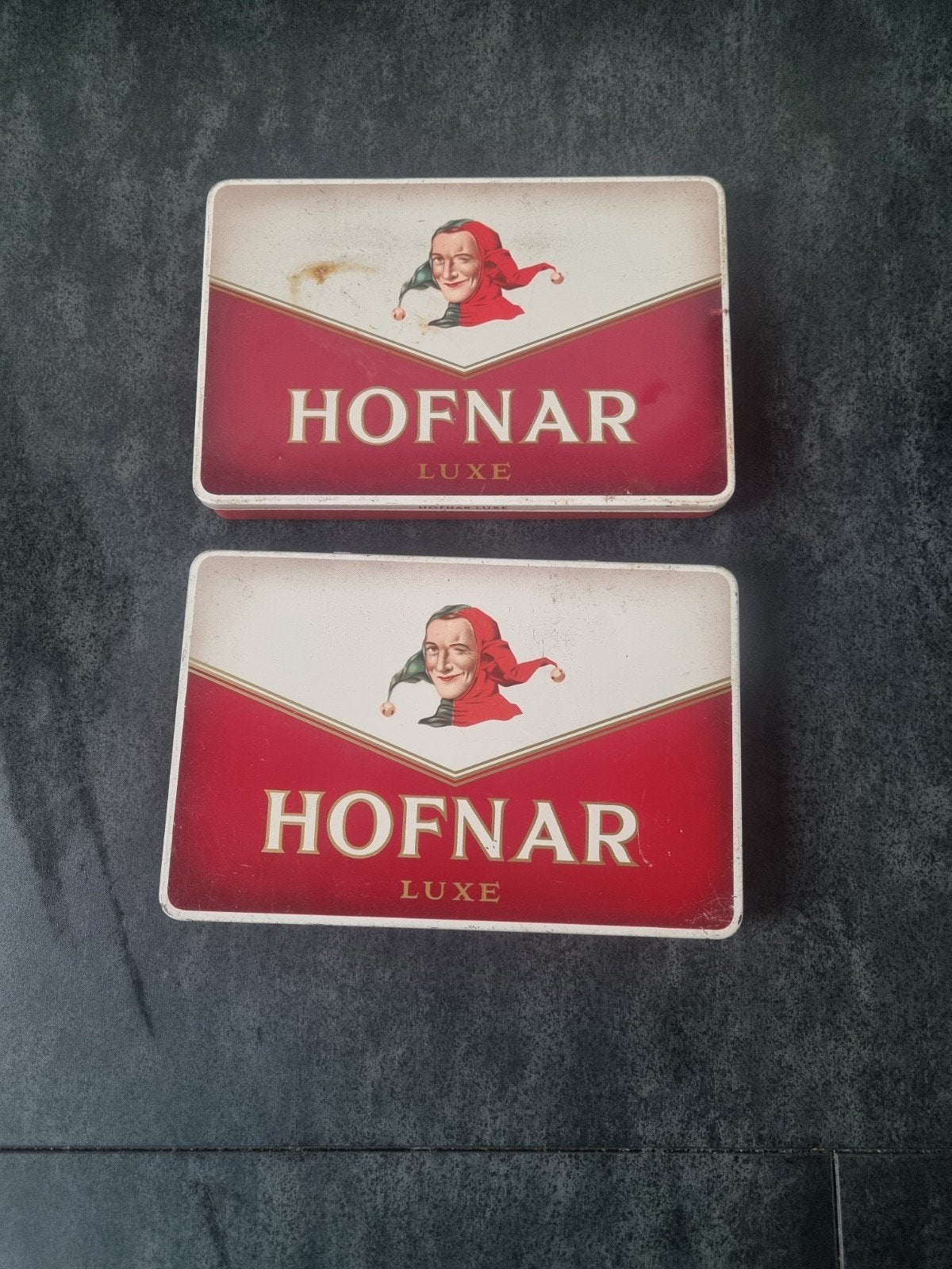 Vintage Hofnar Luxe blikken doosjes (2 stuks), Ophalen of Verzenden