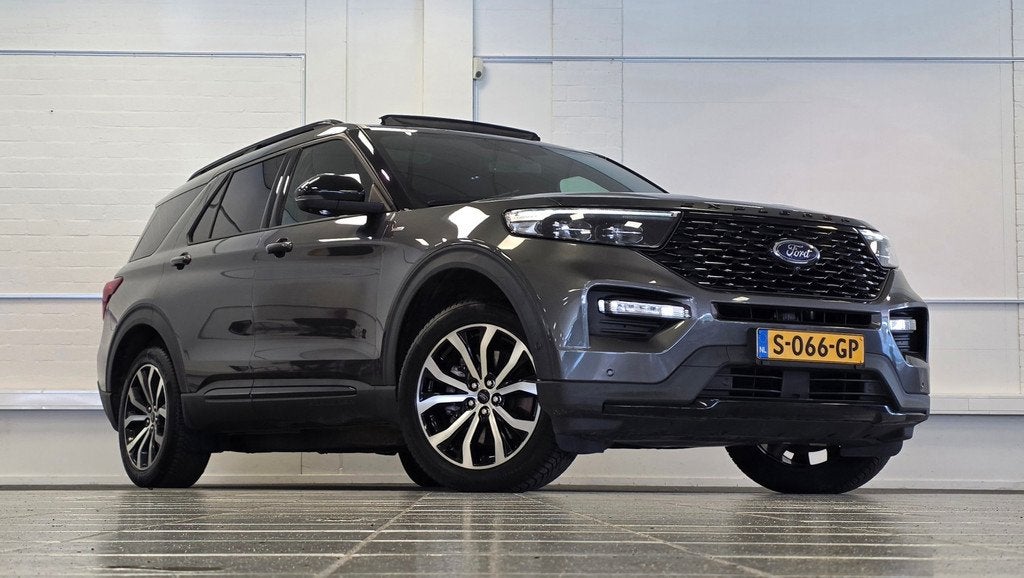 Ford Explorer 3.0 V6 EcoBoost PHEV ST-Line Trekhaak Allseaso, Auto's, Ford, Automaat, Gebruikt, Adaptive Cruise Control, 2441 kg