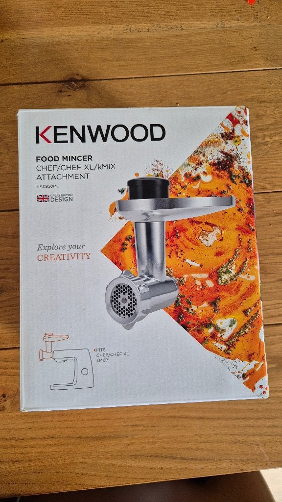 Kenwood food mincer Chef/chef XL/kMIX attachment, Minder dan 1 liter, Verzenden, Nieuw, 1 snelheid
