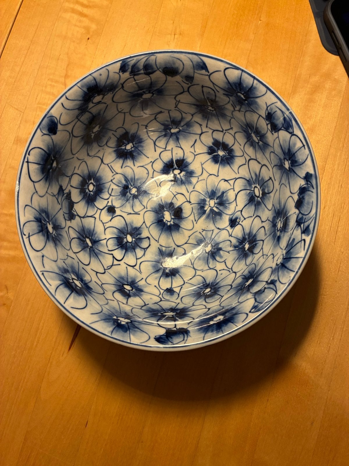 Prachtige blauw-witte schaal kom uit Vietnam, Ophalen of Verzenden