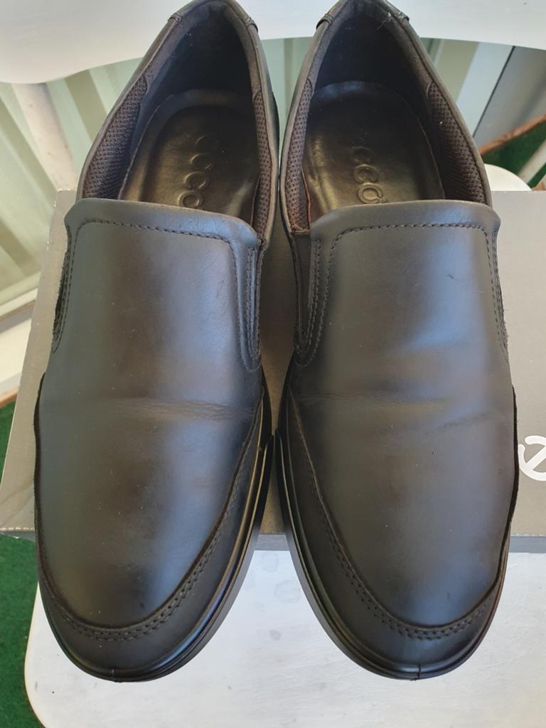 Ecco instappers maat 44 - Zo goed als nieuw, Loafers, Ecco, Zwart, Ophalen of Verzenden