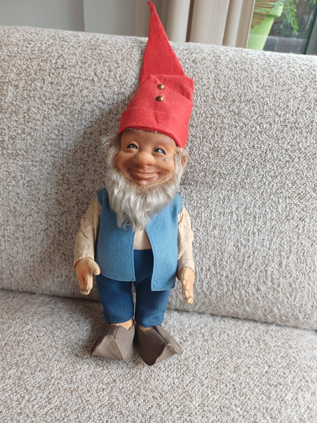 Vintage decoratieve Steiff Kabouter Pucki uit de jaren 50, Verzenden, Gebruikt, Pop