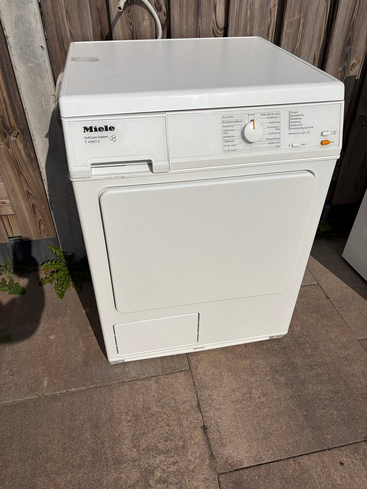 Miele SoftCare System T 4263 C Condensdroger, Ophalen, 6 tot 8 kg, Gebruikt, Voorlader