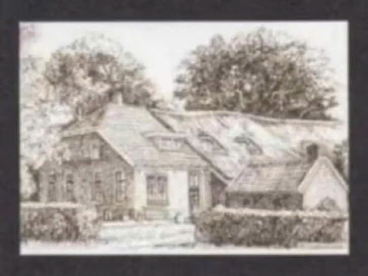 Echten Drenthe Boerderij Pentekening Reclame., Ophalen of Verzenden, 1980 tot heden, Ongelopen, Drenthe