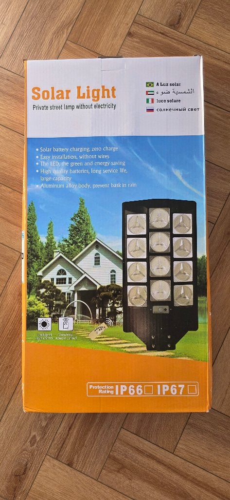 Solar Street Light, Zonne-energie, Kunststof, Minder dan 50 watt, Wandlamp