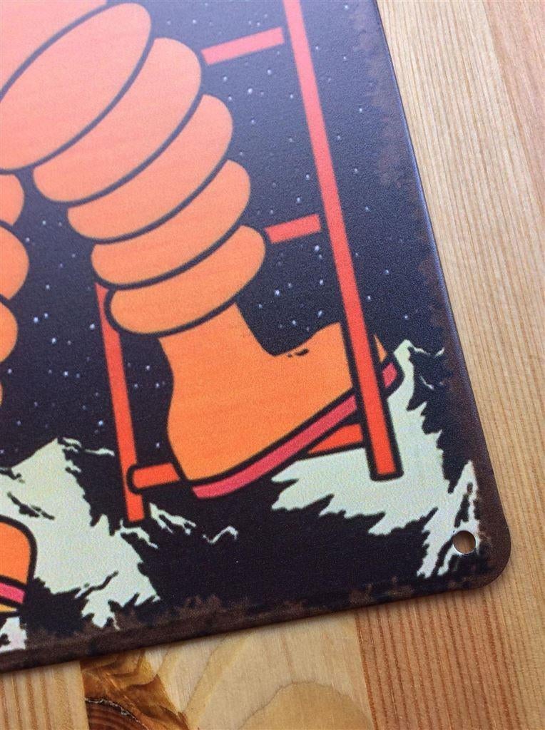 Prachtig KUIFJE Tintin Metalen Wandbord Poster strip kado, Verzamelen, Verzenden, Kuifje, Nieuw, Beeldje of Figuurtje