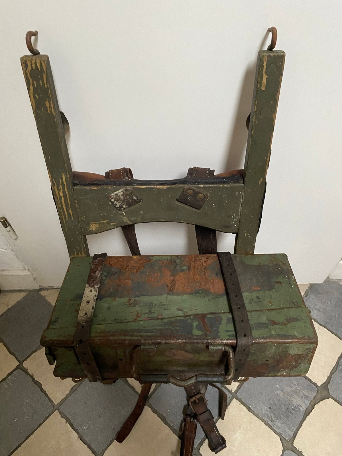 Wo2 draagstel Bergtroepen (zonder MG42 kist), Verzamelen, Militaria | Tweede Wereldoorlog, Ophalen of Verzenden, Landmacht, Duitsland