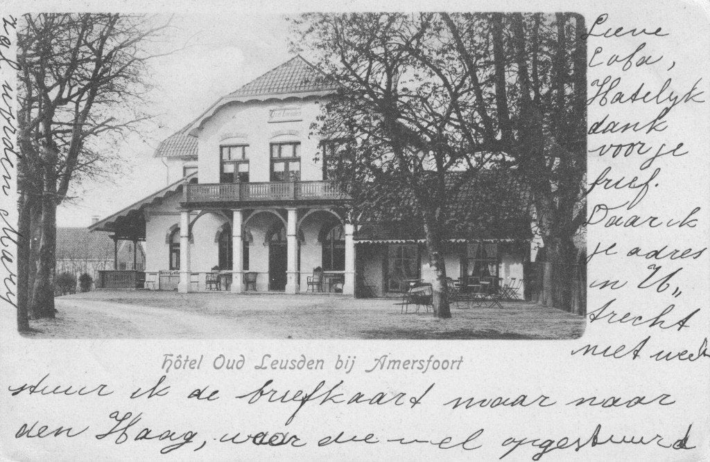 Amersfoort Hotel Oud Leusden, Verzenden, Voor 1920, Gelopen, Utrecht