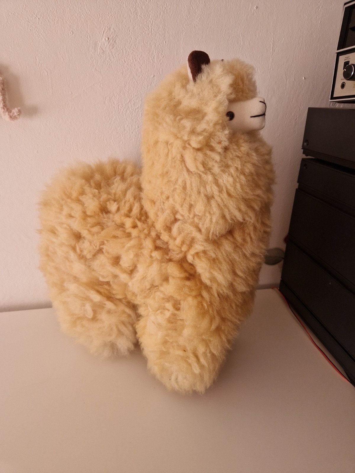 alpaca van echt alpaca wol 40cm, Ophalen of Verzenden, Overige typen