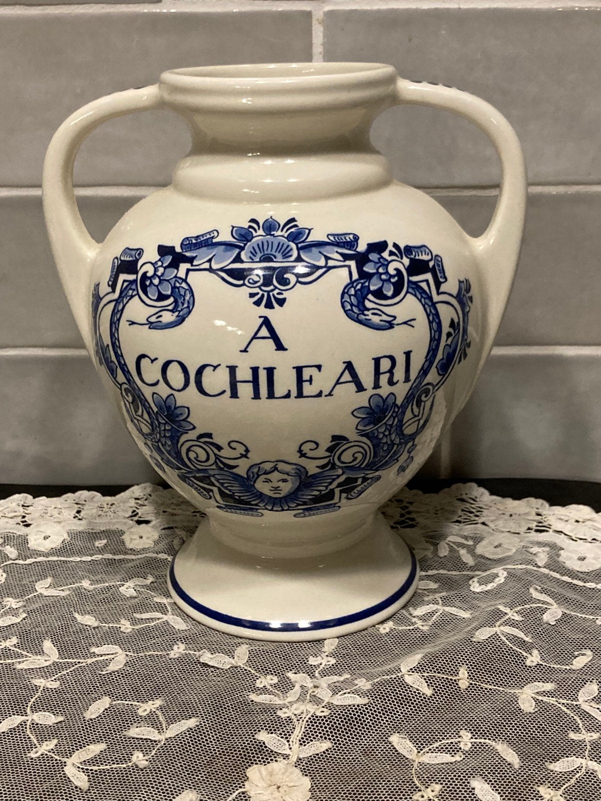 Apothekerspot A Cochleari, Delfts Blauw (181124), Ophalen of Verzenden