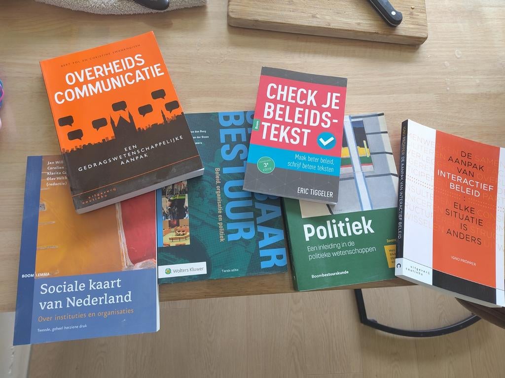 Beleid en Bestuurskunde boeken, Boeken, Studieboeken en Cursussen, Zo goed als nieuw, MBO, Beta, Ophalen of Verzenden
