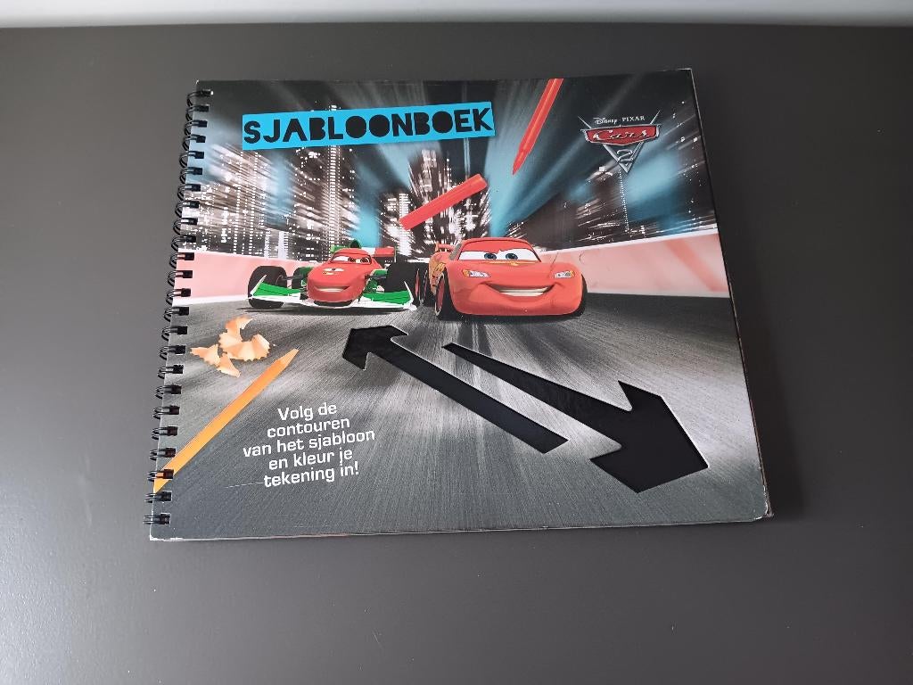 Disney Pixar Cars sjabloonboek teken en kleurboek, Ophalen of Verzenden, Gebruikt, Overige typen