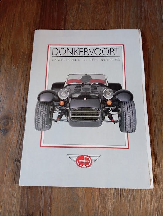 Donkervoort Excellence in engineering S 8 A en S 8, Verzenden, Zo goed als nieuw, Overige merken