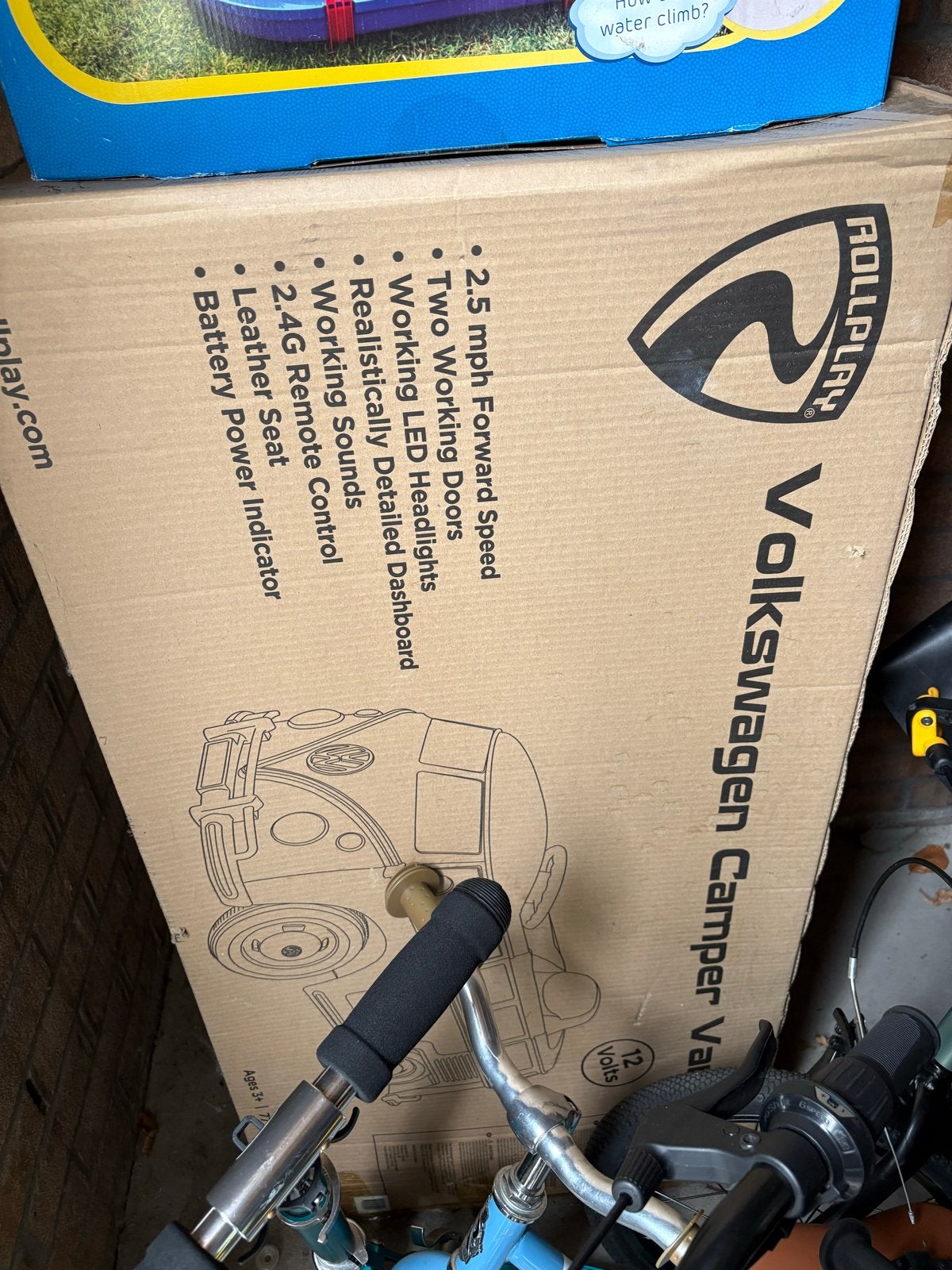 Rollplay Volkswagen Camper Van 12V Elektrische Auto, Ophalen, Nieuw, Overige typen