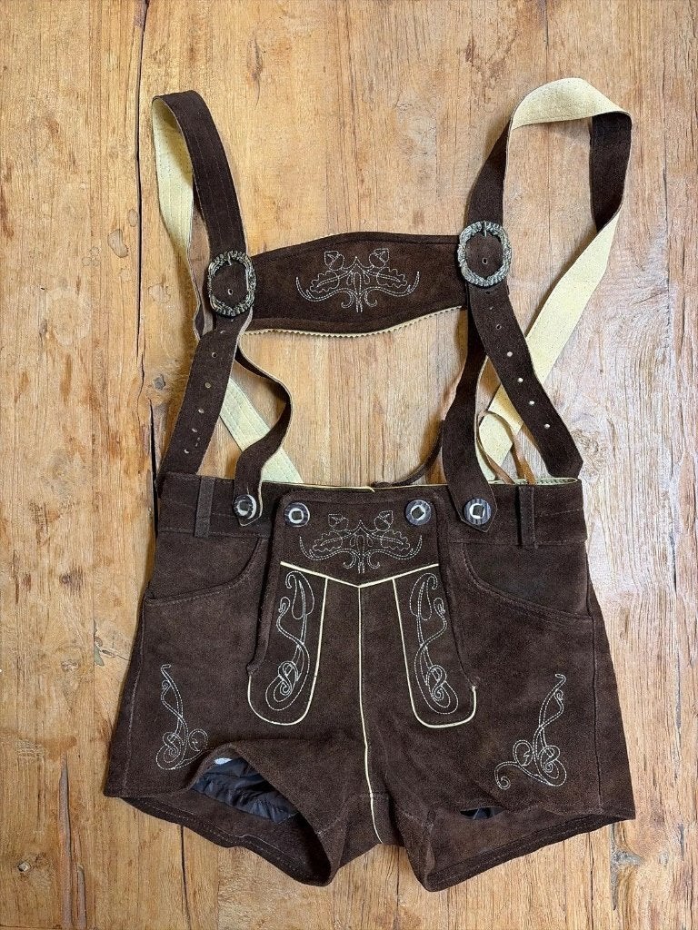 Dames korte Lederhosen maat 34, Kleding | Dames, Bruin, Djt@dejuistetoon.eu, Ophalen of Verzenden, Mon Plaisir 19, Etten-Leur, Netherlands
